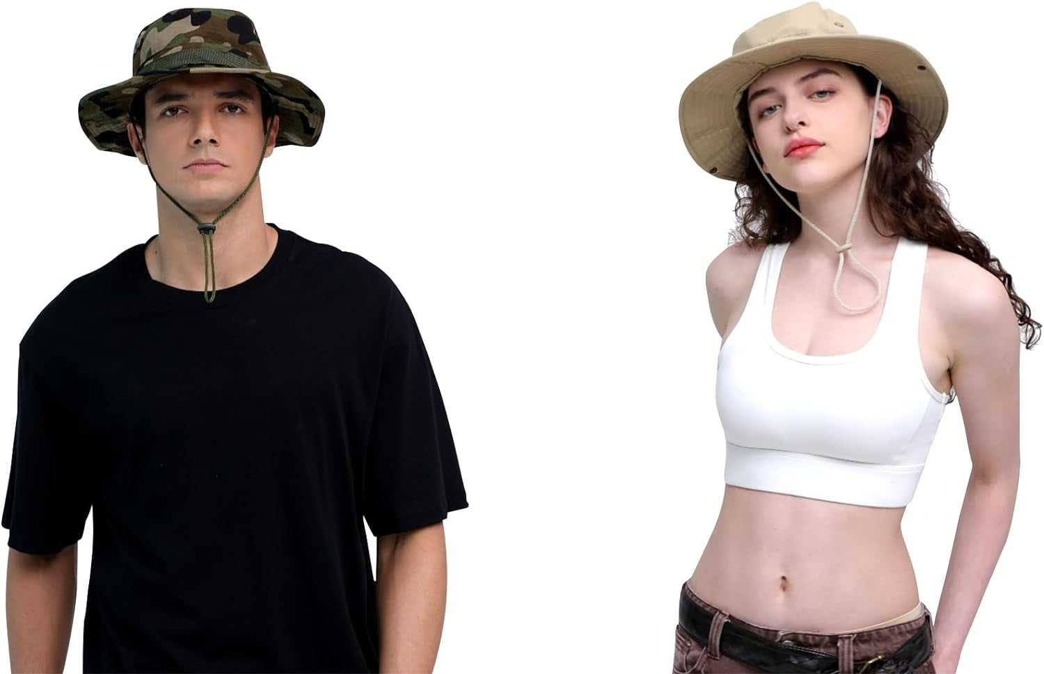 Sun Hats for Men Women Bucket Hat UPF 50+ Boonie Hat Foldable UV Protection Hiking Beach Fishing Summer Safari