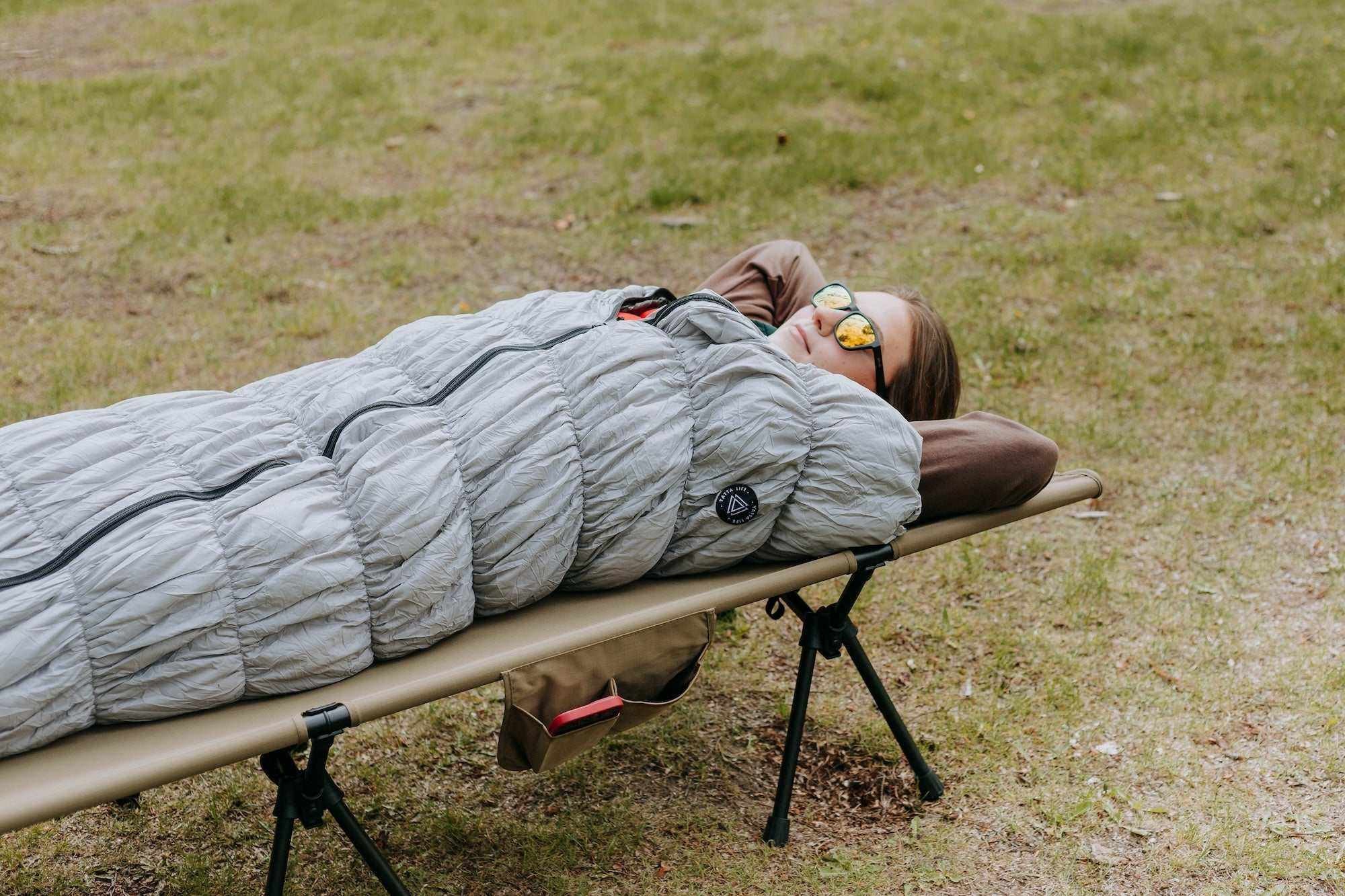 Black Goose Down Sleeping Bag for Camping