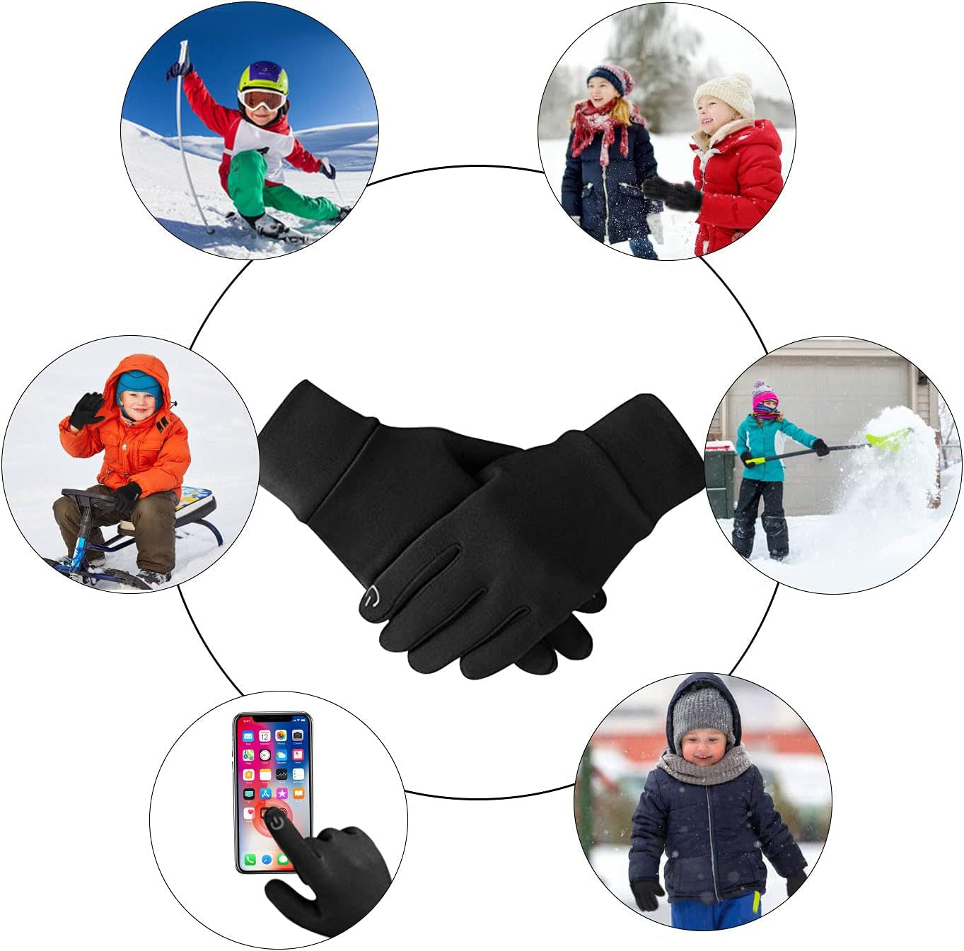 Anti-Slip Kids Outdoor Gloves