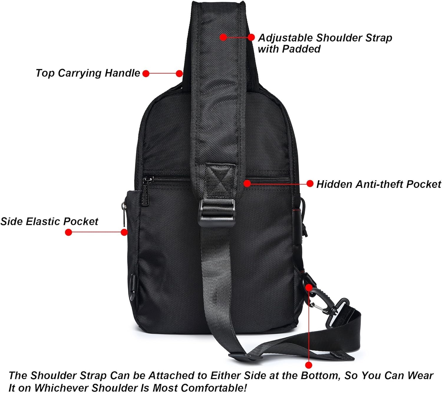 Chest & Shoulder Sling Backpack 