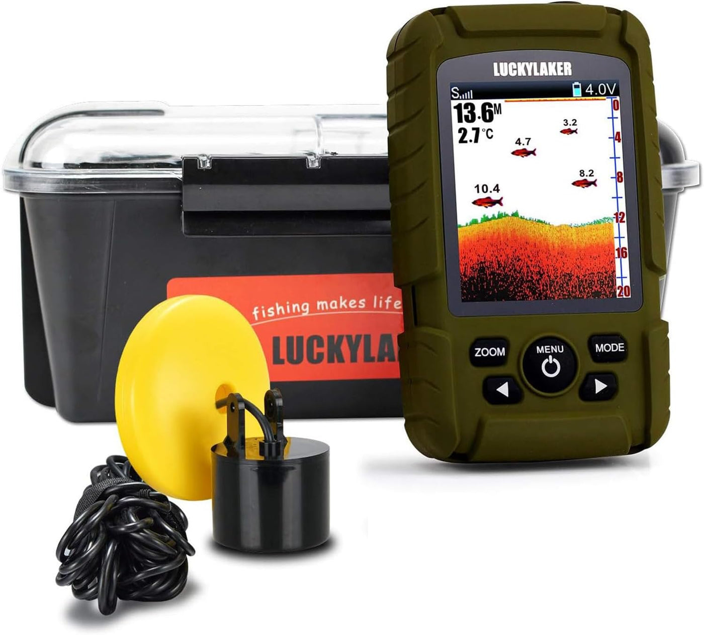 Portable Waterproof Fish Finder for Boating, Kayaking, and Ice Fishing