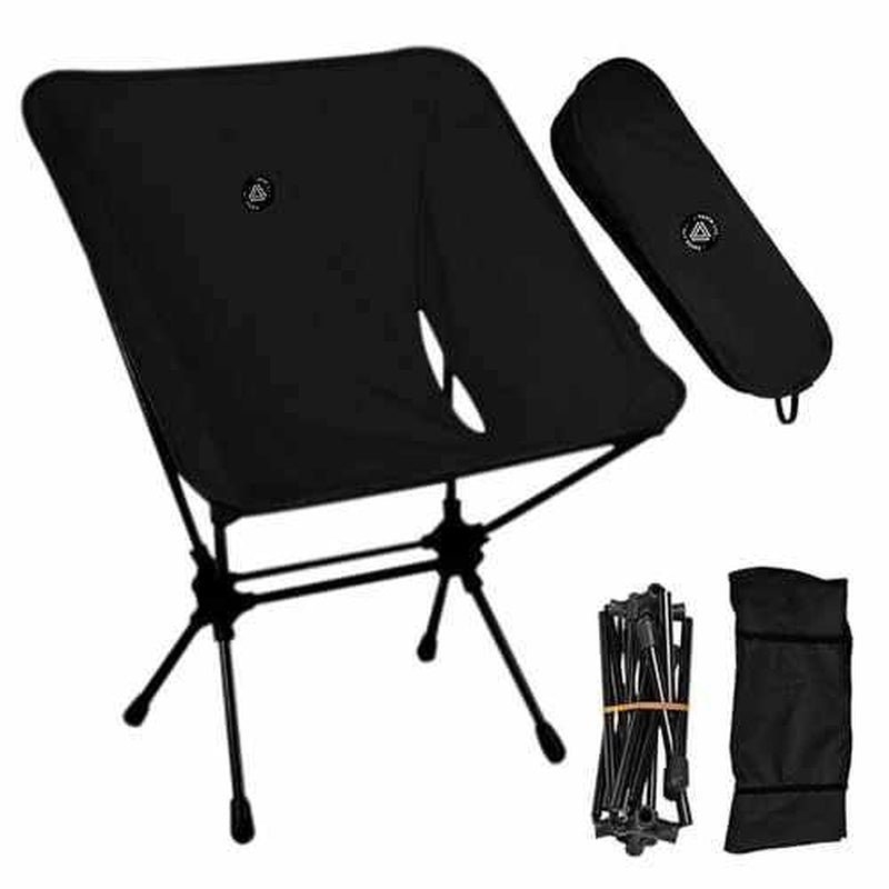 Ultralight Low Back Folding Camping Chair with Storage Pouch