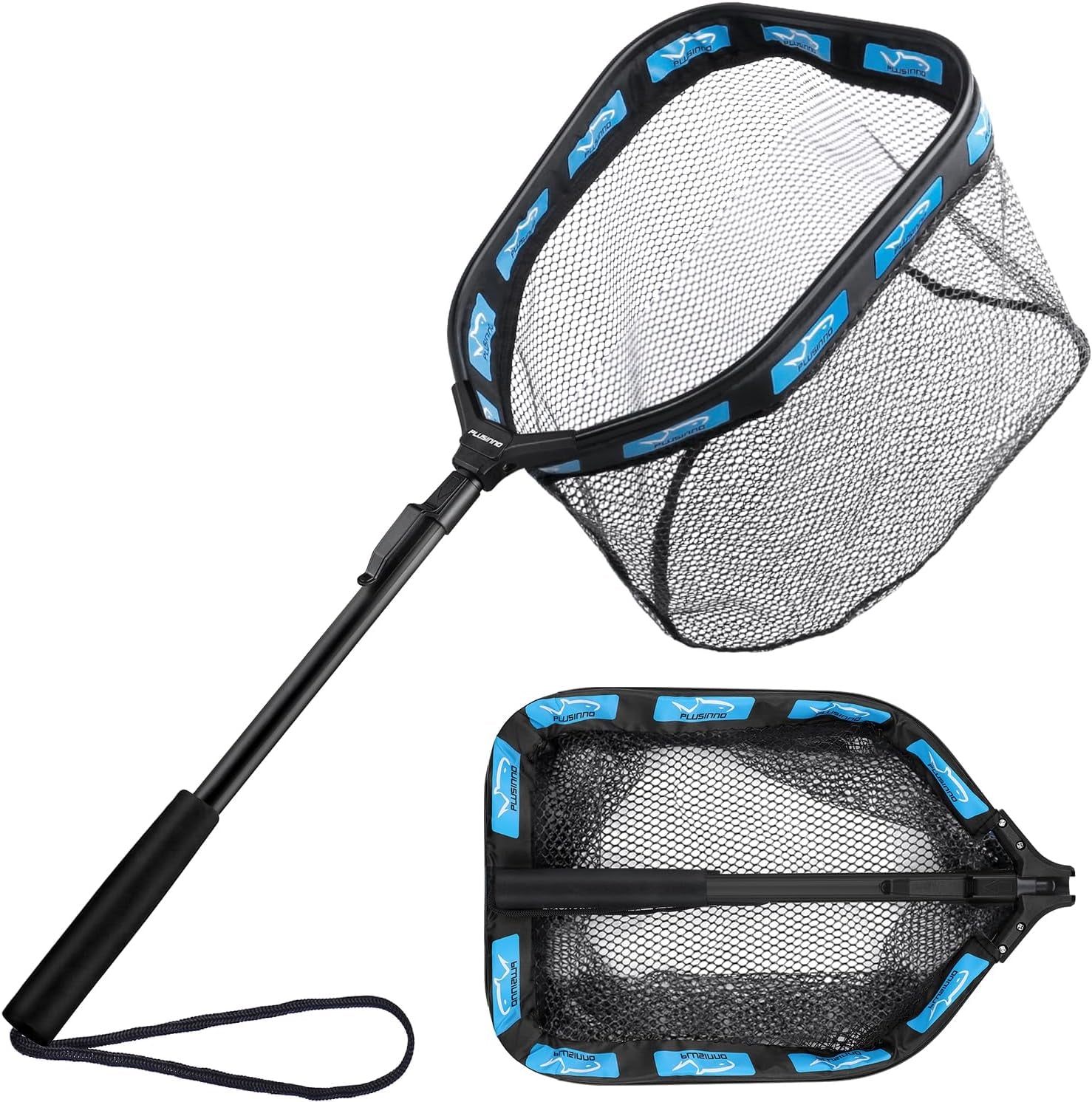 Foldable Rubber Coated Fishing Net for Easy Catch & Release