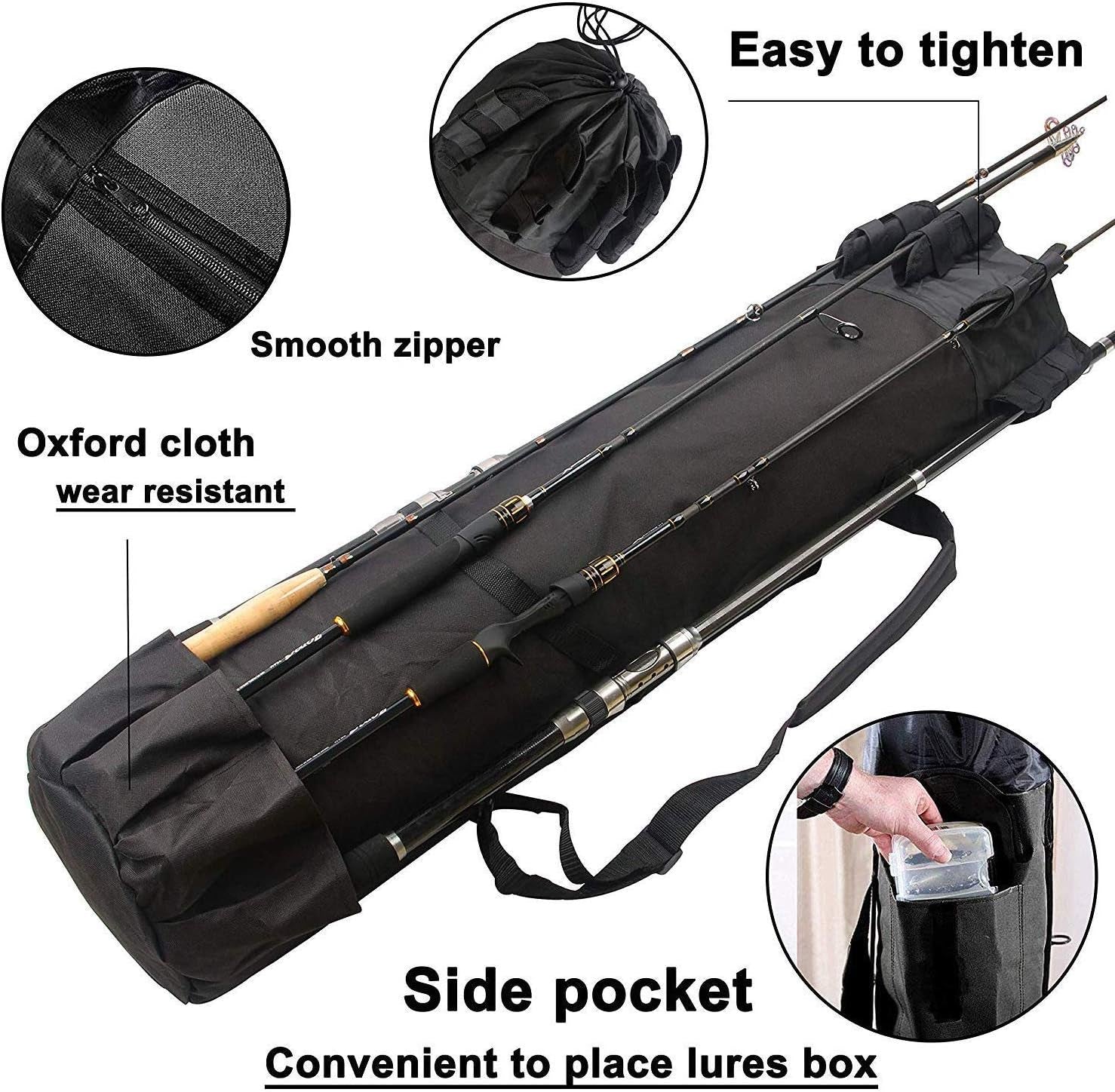 Portable Waterproof Fishing Rod & Tackle Organizer