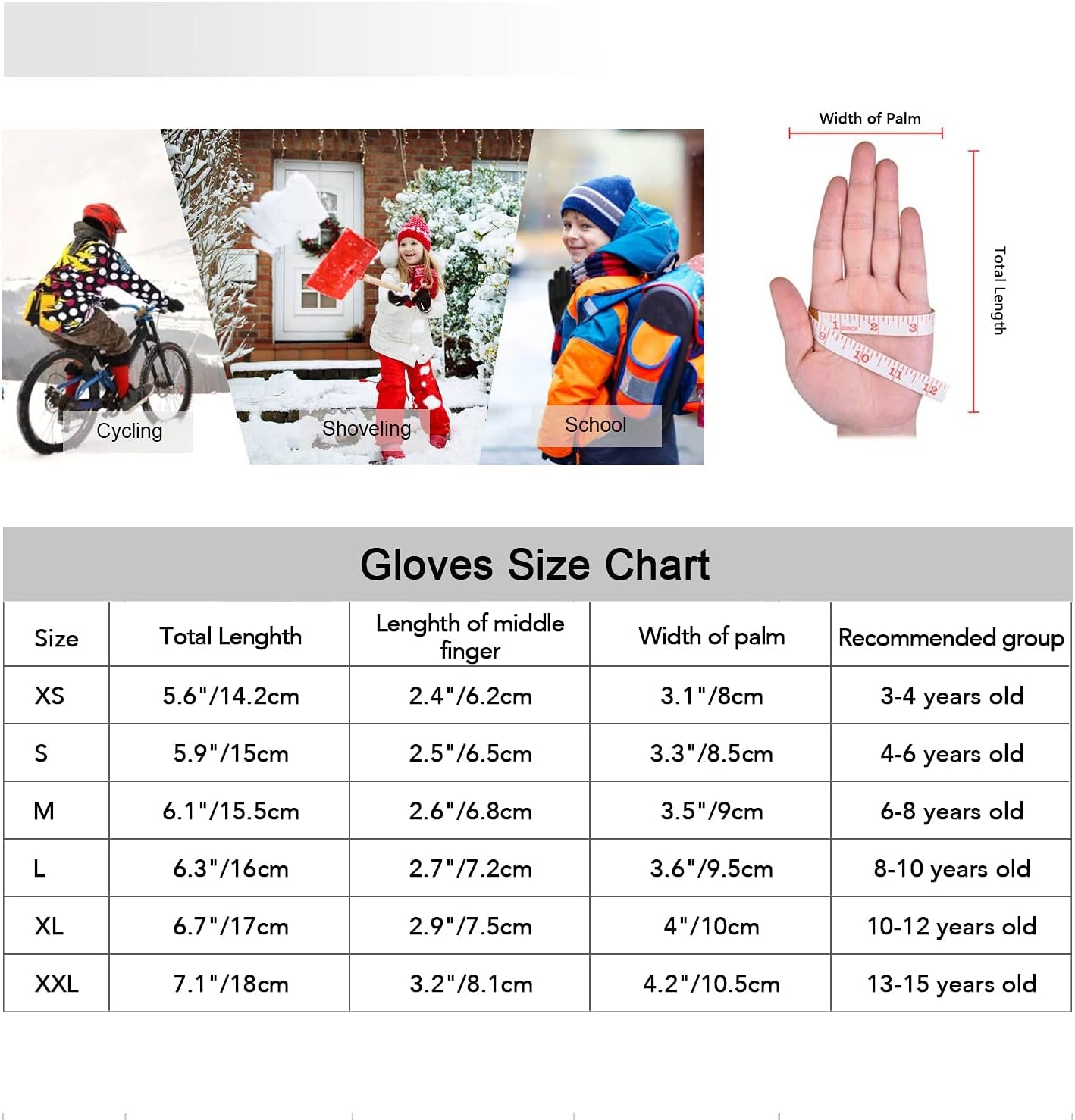 Anti-Slip Kids Outdoor Gloves