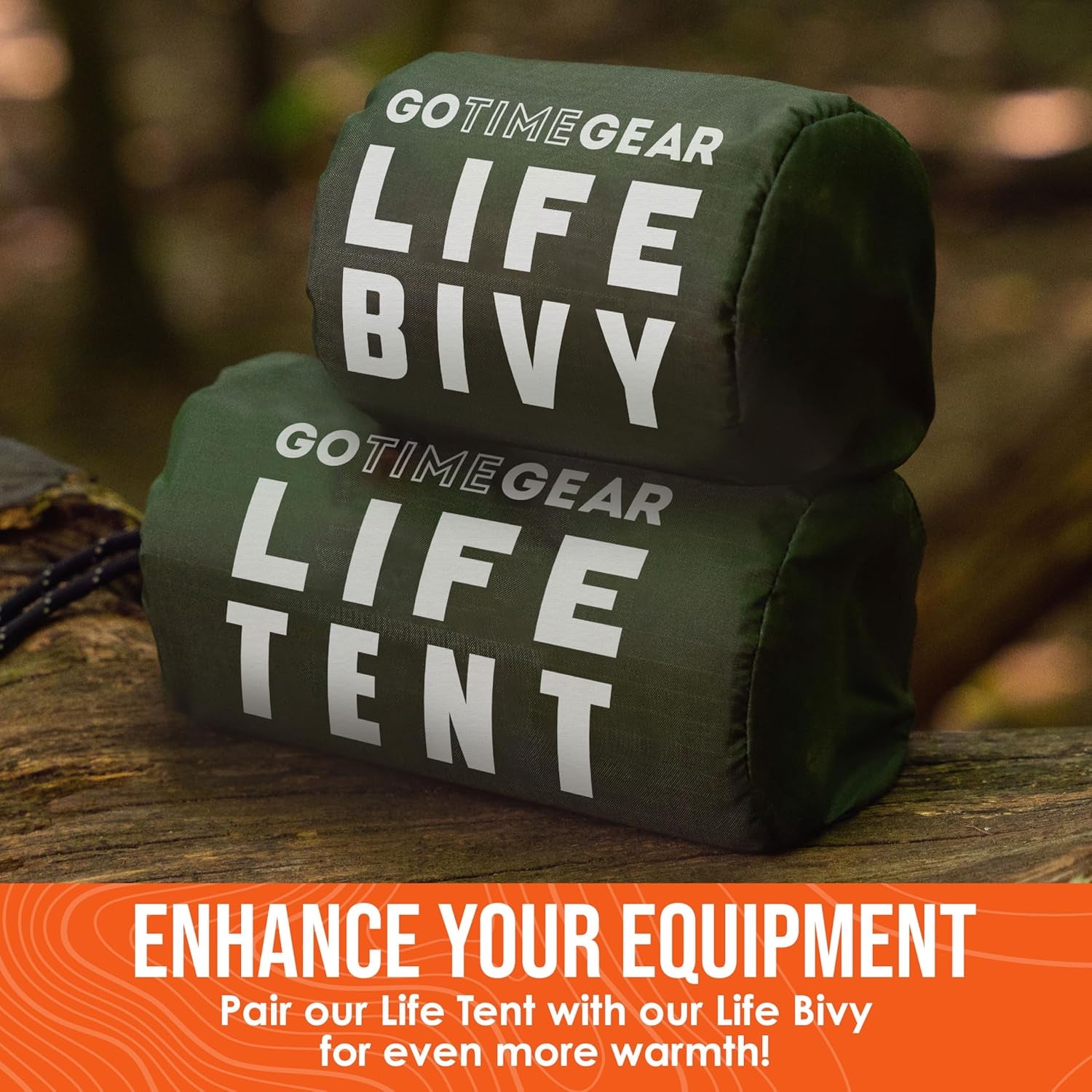 2-Person Survival Tent + Paracord w/Emergency Whistle