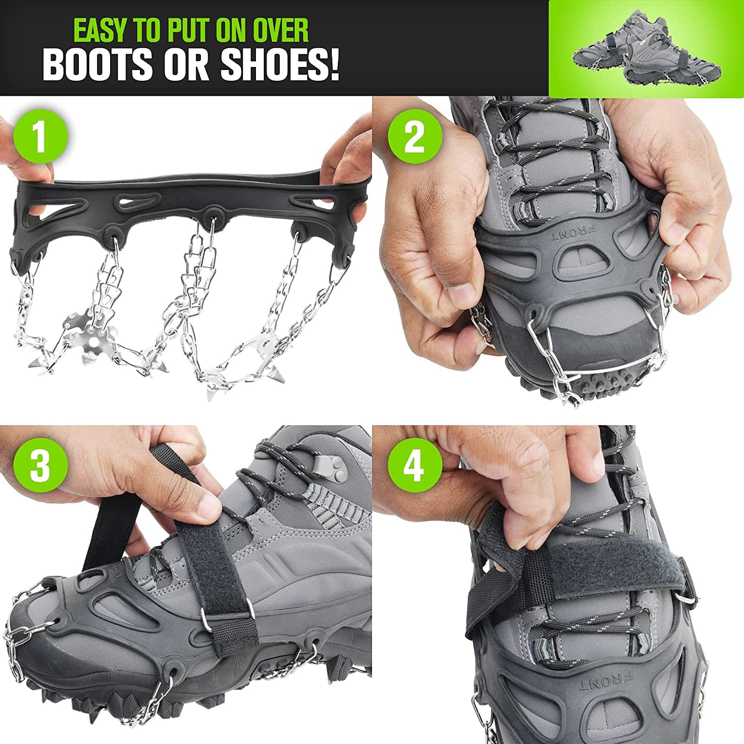 Non-Slip Crampons for Hiking – Best for Snow and Ice Traction