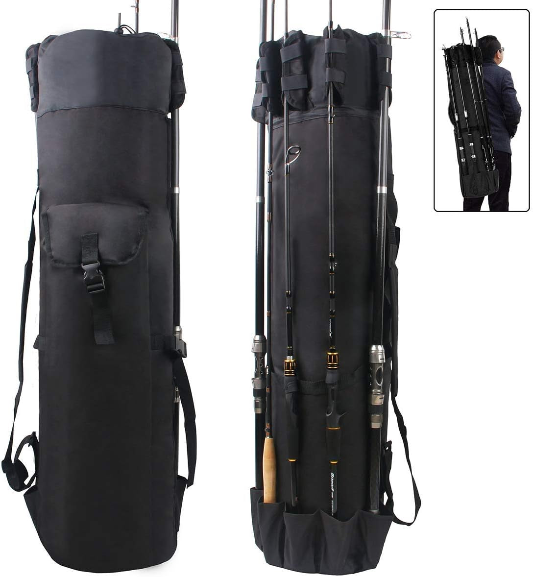 Portable Waterproof Fishing Rod & Tackle Organizer